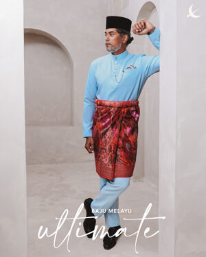 Elrah Exclusive Baju Melayu Ultimate Pastel Blue