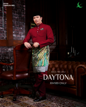 Baju Melayu Daytona (Crimson Red)