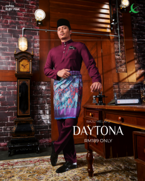 Baju Melayu Daytona (Ruby Pink)
